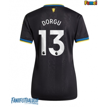 Manchester United Patrick Dorgu #13 Tricou Fotbal Replică 2025-26 Femei Treilea